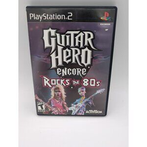 Guitar Hero Encore: Rocks the 80s (Sony PlayStation 2, 2007) PS2